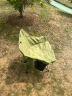 牧高笛（MOBIGARDEN）折叠椅 户外露营野餐折叠钓鱼懒人椅月亮椅 NXLQU65001 冬竹青 实拍图