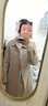 betu百图女装赫本风高端羊绒大衣双面呢中长款毛呢大衣女2210T14 浅杏色 M 实拍图