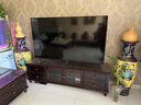 方寸毫厘电视柜 美式乡村实木电视机柜客厅家具地柜玻璃门电视柜带抽屉 1.8米电视柜 深胡桃色 实拍图