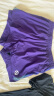 QINKUNG轻功四分日常训练跑步短裤男款女款带内衬（合身版型） 男款墨紫 XL 晒单实拍图