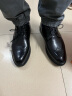 卡帝乐鳄鱼（CARTELO）男鞋英伦布洛克皮鞋男牛皮休闲潮流正装鞋9334 黑色 41 晒单实拍图