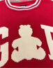 Gap【大小童同款】男童小熊毛衣儿童装上衣641748 红色 150 cm(12-13岁) 亚洲尺码 晒单实拍图