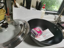 古釜双耳加深大容量铸铁锅无涂层生铁锅家用炒菜锅具电磁炉燃气灶通用 【锅+ 超级可视盖】 36cm 实拍图
