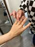 六福珠宝 黄金戒指承诺足金情侣对戒实心生日礼物女 计价 约5.15克-女款 实拍图