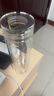 空座汀双层玻璃隔热保温杯茶水分离泡茶杯男士办公杯加厚底商务礼品杯子 420带茶漏 420ml 实拍图
