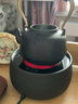 龙颜堂日本进口铁壶煮茶炉电陶炉煮茶器泡茶壶铸铁壶煮茶烧水壶泡茶专用 清寂 小号0.9L+圆满静音电陶炉 实拍图