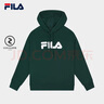 斐乐（FILA）官方多彩卫衣长袖情侣装宽松时尚运动连帽套头衫男女上衣印花 （加绒）秀峰绿-GN M 170/92A 实拍图