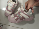 Jeep吉普男童春秋儿童运动鞋软底轻便冬季跑步鞋女童2025新款二棉童鞋 粉紫【加绒】 32 鞋内长约20.5cm 实拍图