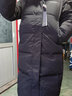 雅鹿官方极寒羽绒服女士长款2025冬季新款时尚加厚纯色连帽保暖外套 黑色 L 实拍图