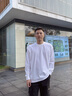 顶峰保罗（Dingfengbaoluo）纯棉美式男长袖圆领T恤休闲纯色宽松秋季打底衫SK260白色XL 实拍图