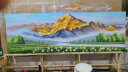 墨派（Mopai）手绘油画客厅装饰画肌理画沙发背景墙挂画奶油风横幅抽象大气壁画 背有靠山 240x80cm手绘油画 晒单实拍图