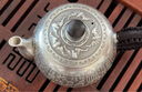 CS中国白银 银茶壶银杯子足银999茶具手工浮雕银酒杯送长辈生日礼物 百福套装（1壶3杯）约300g±10g 实拍图