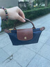 珑骧（LONGCHAMP）女包迷你手提饺子包化妆包送女友 礼物 蓝色 迷你圣诞礼物 实拍图