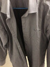 恒源祥保暖衬衫男士加绒加厚秋冬季纯色商务正工装宽松职业白色长袖衬衣 灰色 M06-958桑 43 （180/104A） 实拍图