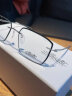 诗乐眼镜架新款椭圆形钛架超轻可配近视眼镜框男女5566 5566-GV 模特款 单镜框 晒单实拍图