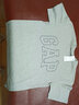 Gap【热卖爆款】男装夏撞色logo圆领短袖T恤纯棉上衣544465 灰色 165/88A(S) 亚洲尺码 实拍图