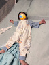 贝肽斯婴儿睡袋夏季竹棉纱布宝宝睡衣分腿儿童防踢被睡袋前2后2灵鹿 S 实拍图