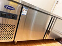 银都餐饮设备 操作台冰柜商用冰箱冷藏柜 冷藏工作台平冷卧式冰柜商用双温厨房冷冻柜不锈钢保鲜柜 全铜管冷冻-二级能效 1.8米*0.7米*0.8米 实拍图