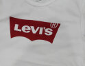 Levi's李维斯2024春夏女士短袖T恤纯色百搭简约字母logo潮流休闲 白色 S 实拍图