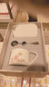 中国国家博物馆（NATIONAL MUSEUM OF CHINA）芳华百花图卷咖啡杯碟套装情侣杯子文创创意爱人新婚生日礼物国潮 灿若桃花 实拍图