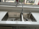 摩恩（MOEN）304不锈钢水槽套装厨房洗菜盆洗碗槽洗菜池820mm双槽配冷热水龙头 晒单实拍图
