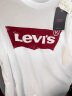 Levi's李维斯2024春夏女士短袖T恤纯色百搭简约字母logo潮流休闲 白色 XS 实拍图