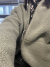 无印良品（MUJI）女式 长毛抓绒 大衣 长袖秋冬款 羊羔绒外套外衣 女装 BB2QPA4A 浅绿色 S (155/80A) 实拍图