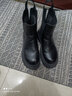 百丽（Belle）厚底烟筒靴女英伦风切尔西靴X2G2DDD3 浅黑 35 (225mm) 实拍图