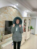菡宿品牌妈妈装冬装羽绒棉服女加绒加厚新款中老年女装冬季中年棉衣女 抹茶绿（可拆卸毛领款） 2XL 建议105-120斤左右 实拍图
