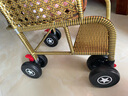 恩曜藤椅婴儿推车可坐可躺仿藤车宝宝夏天夏季超轻便竹藤婴儿童小推车 棚子粉+音乐【可坐躺可站立】 实拍图