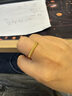 周生生永系列黄金戒指 素圈桃心形足金戒指女定价 92295R 14圈 实拍图