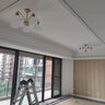 凡真北欧客厅吊灯简约北欧原木风全屋灯具组合套餐创意大气餐厅卧室灯 金+胡桃木色3头50CM三色变光 实拍图