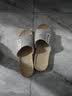 回力四季亚麻拖鞋男防滑夏季条纹家居室内春秋吸汗透气舒适情侣凉拖女 咖啡色 42-43 【适合41-42码的脚穿】 实拍图