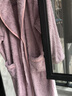 芬腾睡袍女士珊瑚绒简约纯色秋冬翻领开衫系带家居服 实拍图