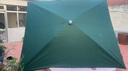 梵哈顿太阳伞遮阳伞大雨伞商用大号庭院伞户外大型防晒摆摊伞庭院伞四方伞加粗加厚大伞户外摆摊做生意 绿色3.5X3六骨银胶加厚 实拍图