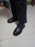 阿猫顿 冬季新款男鞋皮面加绒加厚男士休闲鞋户外防滑保暖英伦风男鞋 黑色 42 实拍图