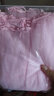 艾舞戈儿童舞蹈服女童短袖芭蕾舞练功服宝宝连体裙粉色公主纱裙 110码 实拍图