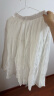 歌依妮白色半身裙女2024新款夏季高级感小个子裙子高腰a字半身长裙 白色 S 晒单实拍图