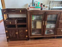 瑞呈堂实木茶水柜一体柜客厅办公室茶边柜餐边柜储物柜茶柜 实木C款胡桃色60*35*90cm高 实拍图