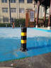 兰彩加厚钢管警示立柱防撞柱可拆卸车挡活动带锁小区广场路桩 立柱插销活动带顶环114*750*2.0黑色贴黄膜 实拍图