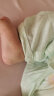 婧麒婴儿衣服夏季薄款新生宝宝提花连体衣纯棉空调服爬服夏装长袖单件 小鲸鱼绿 80cm 实拍图