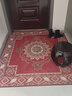 双喜临门 入户门地垫门垫防滑吸水脚垫家用卧室客厅茶几垫厨房卫浴防滑垫 贵族红 140cm*160cm 实拍图