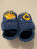 小茸低帮魔术贴小卡车 0-3岁婴幼儿学步前鞋 软底防滑卡通地板鞋羊毛 中蓝色 12.5 适合脚长11-11.5cm 实拍图