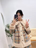 千年马睡衣女冬季三层加厚加绒珊瑚绒夹棉秋冬可外穿女式棉衣棉袄家居服 83082 165(L)体重105-125斤 实拍图