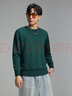真维斯（Jeanswest）毛衣男圆领宽松情侣本命年龙年衣服上衣2025秋新款男保暖衣服KC 墨绿色2850 S 实拍图