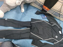 准者儿童健身服训练跑步透气速干高弹紧身衣裤打底衫中小学生篮球套装 加绒套装  纯黑/灰134T-2+135T-2 M (140) 实拍图