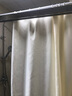 蓓柅酒店卫生间浴帘布纯色提花浴室帘套装洗澡隔断防水帘加厚淋浴挂帘 暖米色 (套装 ) 宽180x高200cm+2.0白杆 实拍图