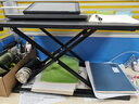 欧莱特曼（oulaiteman）站立办公升降台电脑桌升降支架显示器笔记本支架工作台式书桌上桌 手动7档-黑色 实拍图
