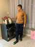 JEEP SPIRIT吉普休闲裤男冬季加绒加厚羊羔绒裤子男大码束脚裤男士保暖棉裤潮 深蓝束脚 2XL (130-145斤) 实拍图