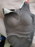 猫人（MiiOW）保暖背心女无痕免穿文胸阳离子带胸垫双面磨绒大码修身打底背心 卡其色 L（建议100-120斤） 实拍图